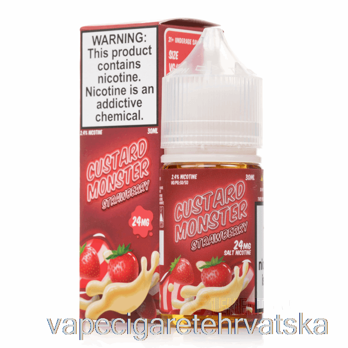 Vape Hrvatska Jagoda - Custard Monster Salts - 30ml 48mg